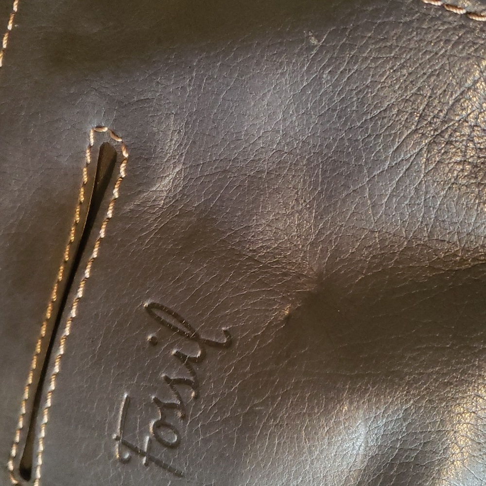 Fossil blue leather small bag - Picture 7 of 8